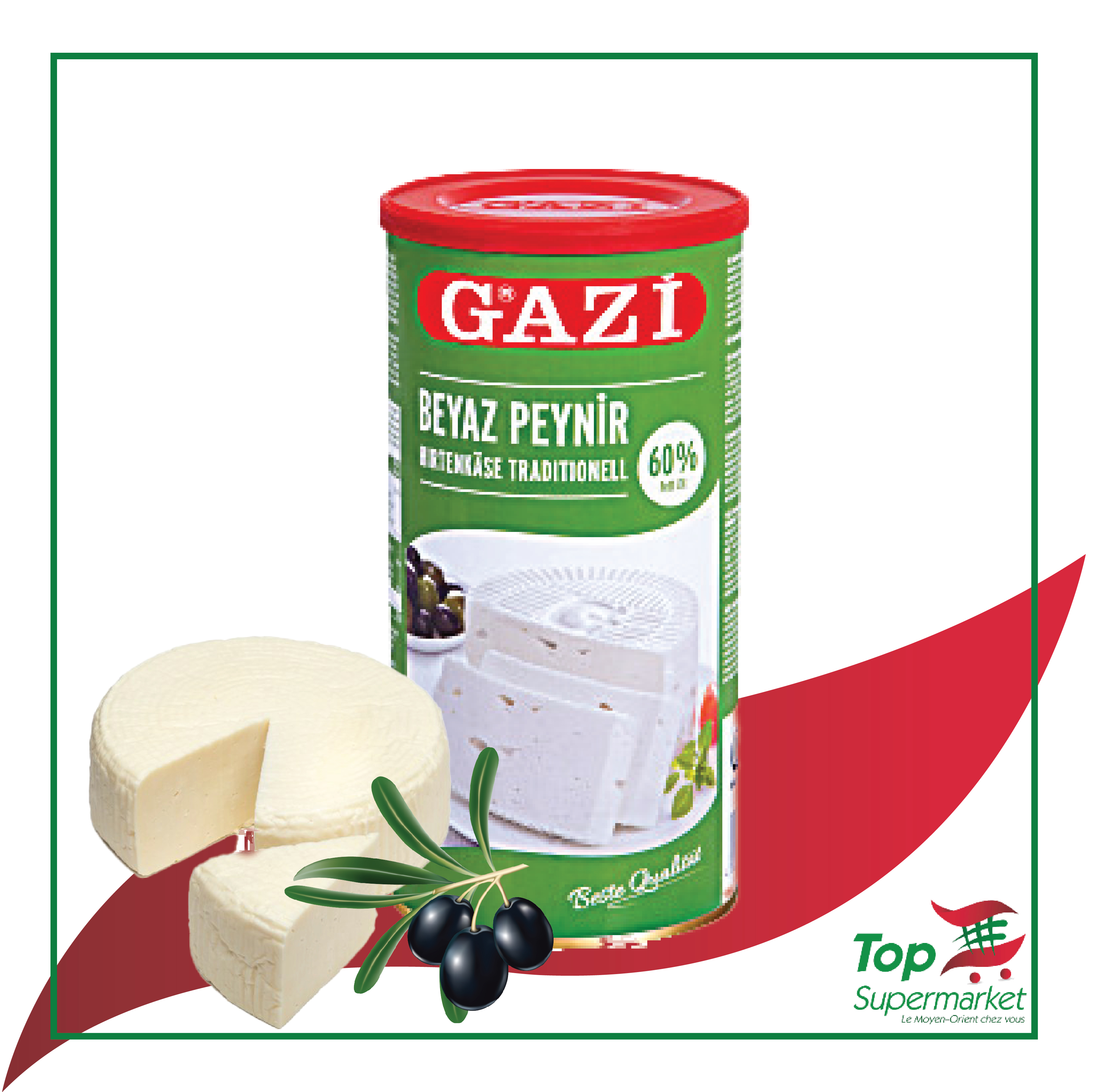 Gazi Fromage 60% 800g